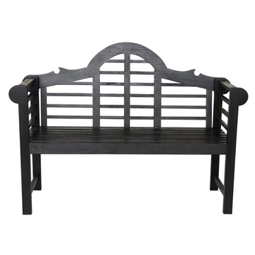 Lutyens Arched 600-Lbs Support Acacia Wood Outdoor Garden Patio Bench - JONATHAN Y